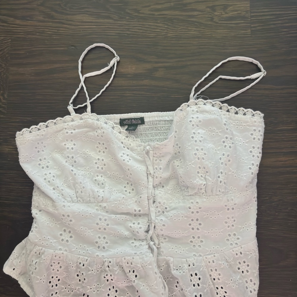 Wild Fable Cream Bustier Camisole Top